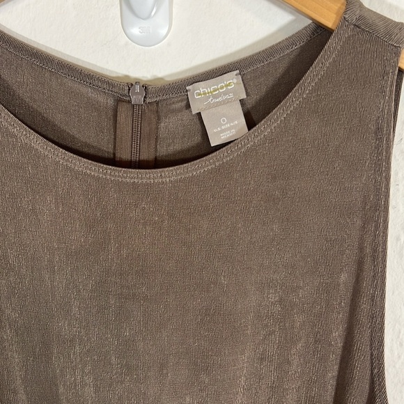 Chico’s Travelers brown jumpsuit pantsuit size 0 (US 4/6) - Picture 2 of 3